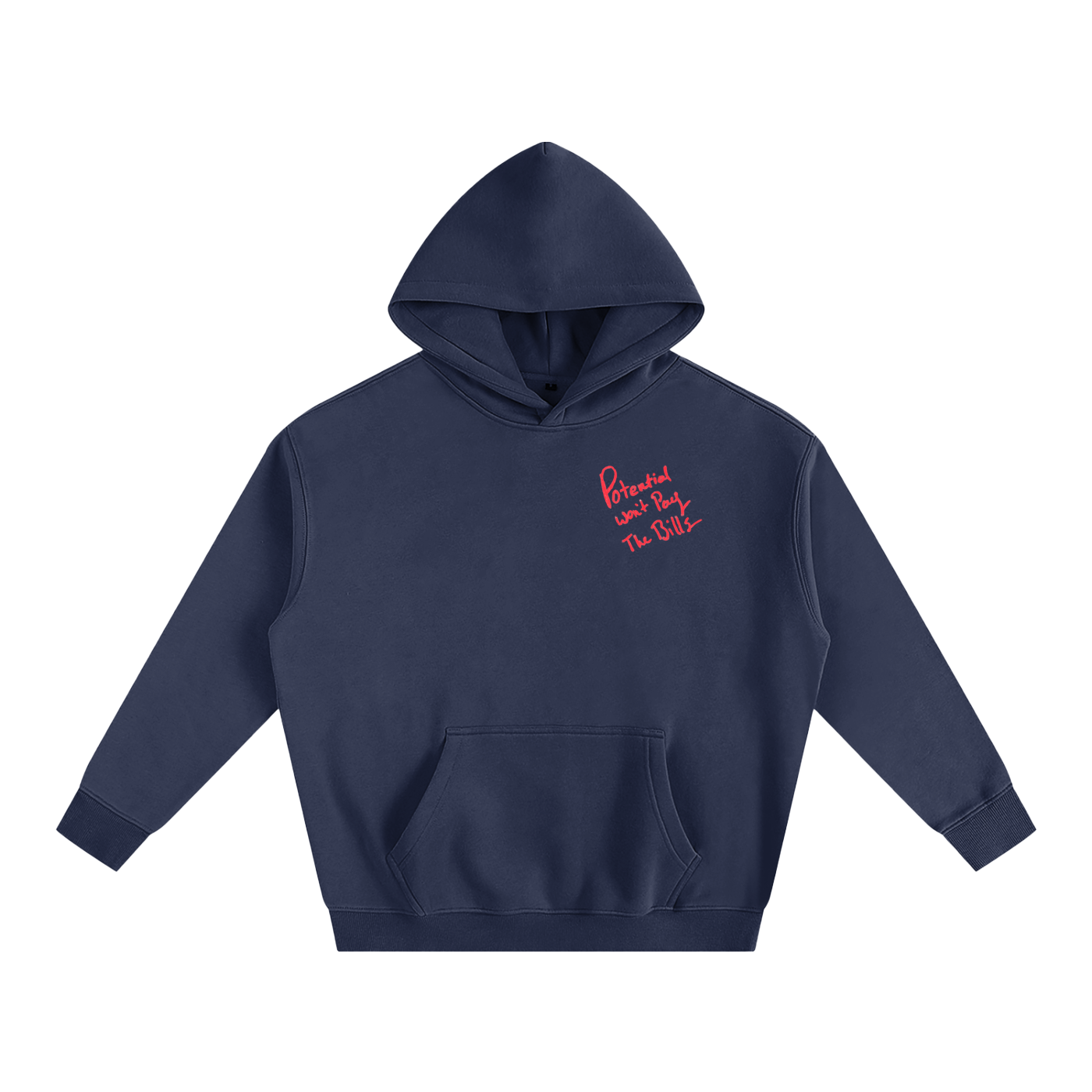 PWP Essential Oversized Hoodie (reg) - NAVY